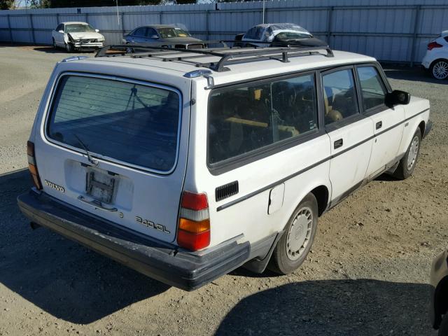 YV1AX885XG1678610 - 1986 VOLVO 245 DL WHITE photo 4