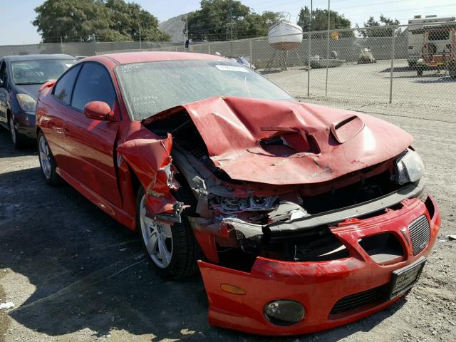 6G2VX12U15L381264 - 2005 PONTIAC GTO RED photo 1