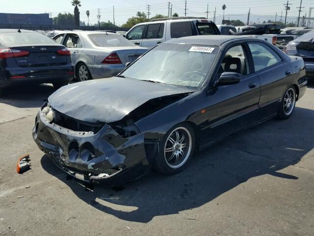 JH4DB7555TS002617 - 1996 ACURA INTEGRA LS BLACK photo 2