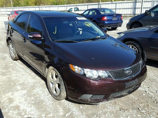 KNAFU4A20A5227776 - 2010 KIA FORTE EX MAROON photo 1