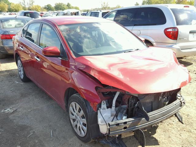 3N1AB7AP8EL635225 - 2014 NISSAN SENTRA S MAROON photo 1