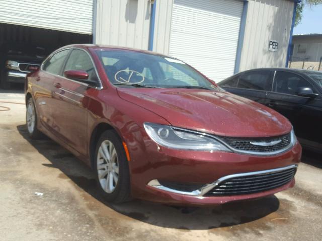 1C3CCCAB1FN521248 - 2015 CHRYSLER 200 LIMITE MAROON photo 1