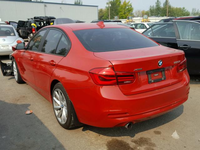 WBA8A3C53GK690170 - 2016 BMW 320 XI RED photo 3