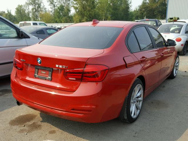 WBA8A3C53GK690170 - 2016 BMW 320 XI RED photo 4