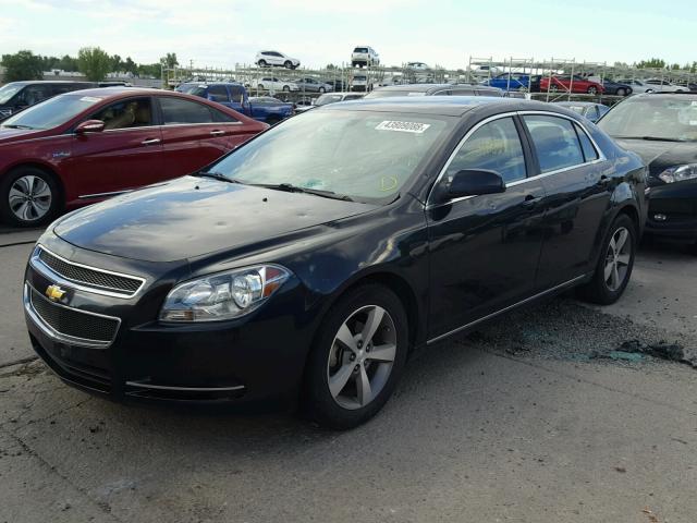 1G1ZC5E10BF308811 - 2011 CHEVROLET MALIBU 1LT BLACK photo 2