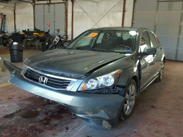 1HGCP2F77AA020493 - 2010 HONDA ACCORD EX GREEN photo 2