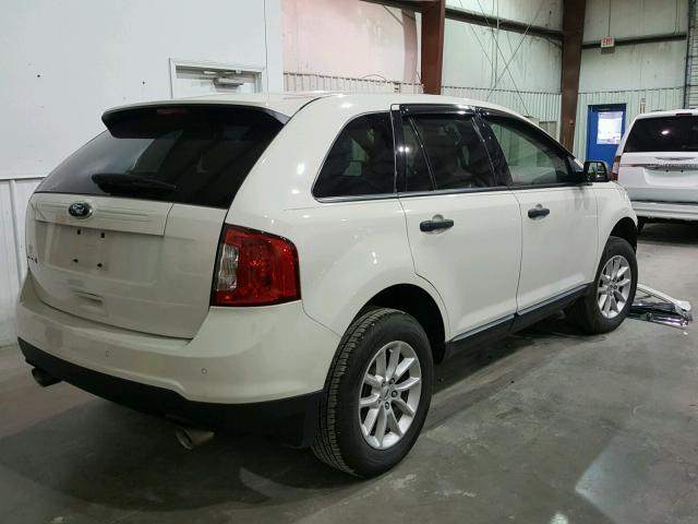 2FMDK3GC8DBC85088 - 2013 FORD EDGE WHITE photo 4