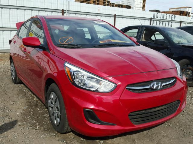 KMHCT4AE9HU343735 - 2017 HYUNDAI ACCENT SE RED photo 1