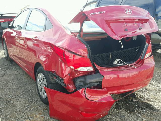 KMHCT4AE9HU343735 - 2017 HYUNDAI ACCENT SE RED photo 9