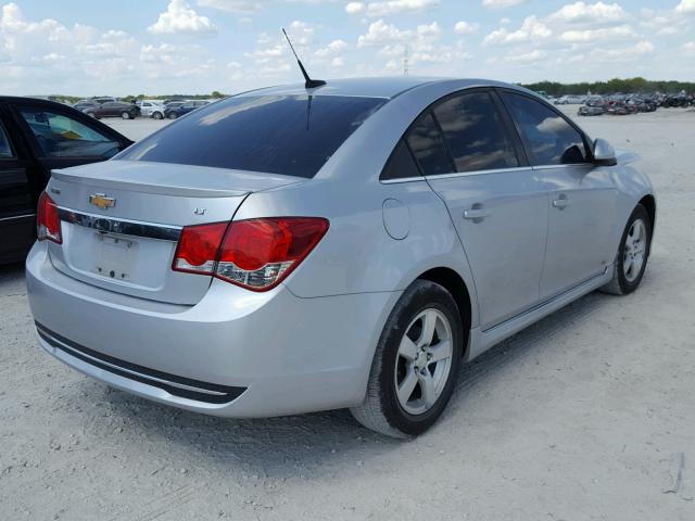 1G1PC5SB7D7225362 - 2013 CHEVROLET CRUZE LT SILVER photo 4