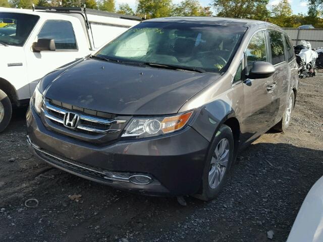 5FNRL5H6XEB126802 - 2014 HONDA ODYSSEY GRAY photo 2