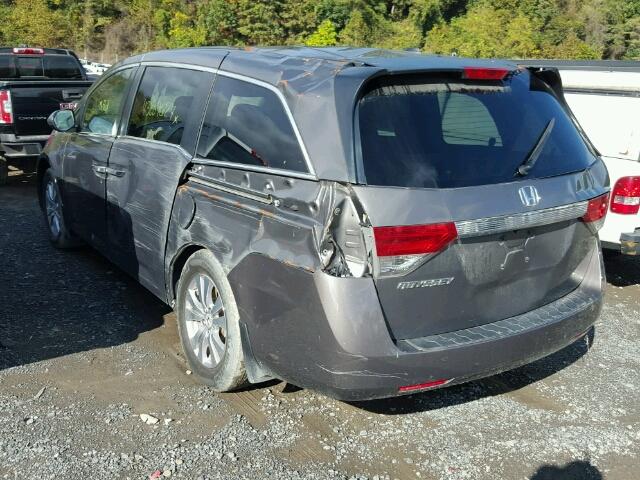 5FNRL5H6XEB126802 - 2014 HONDA ODYSSEY GRAY photo 3