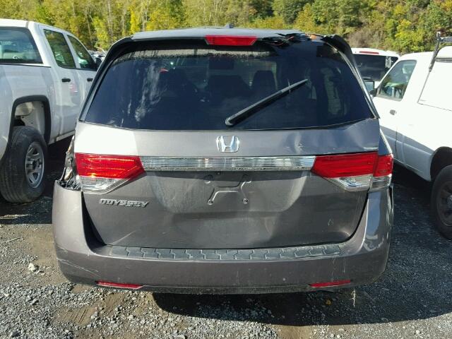 5FNRL5H6XEB126802 - 2014 HONDA ODYSSEY GRAY photo 9