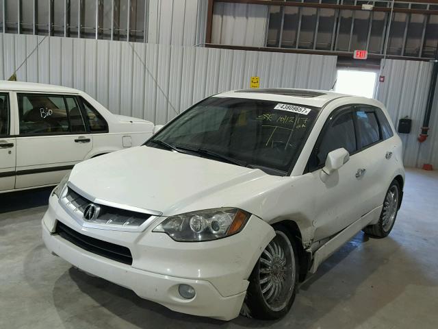 5J8TB18297A003794 - 2007 ACURA RDX WHITE photo 2