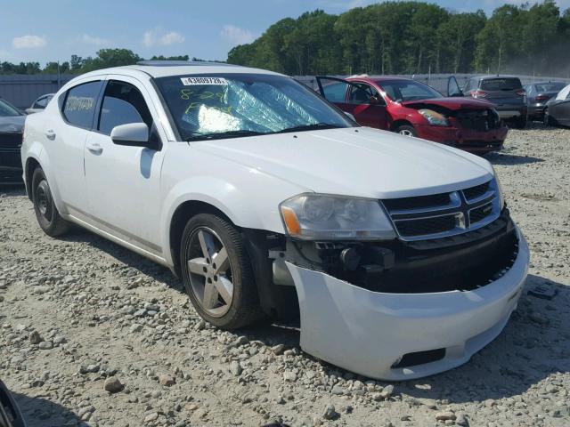 1B3BD2FGXBN572424 - 2011 DODGE AVENGER LU WHITE photo 1