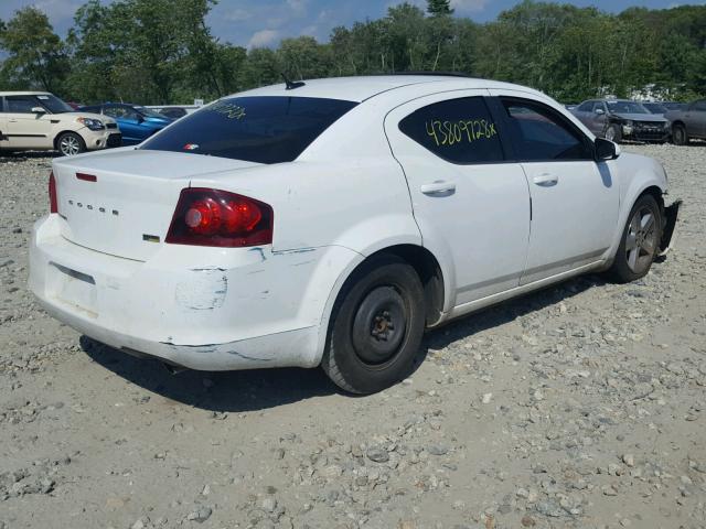 1B3BD2FGXBN572424 - 2011 DODGE AVENGER LU WHITE photo 4