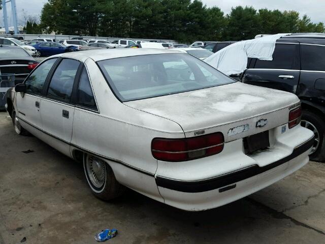 1G1BN53EXMW139482 - 1991 CHEVROLET CAPRICE CL WHITE photo 3