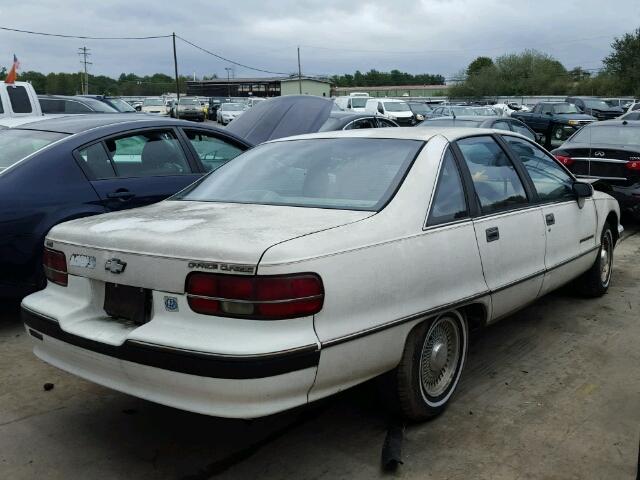 1G1BN53EXMW139482 - 1991 CHEVROLET CAPRICE CL WHITE photo 4