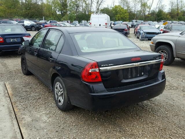 1G1ZS58F57F150953 - 2007 CHEVROLET MALIBU LS შავი ფოტო 3