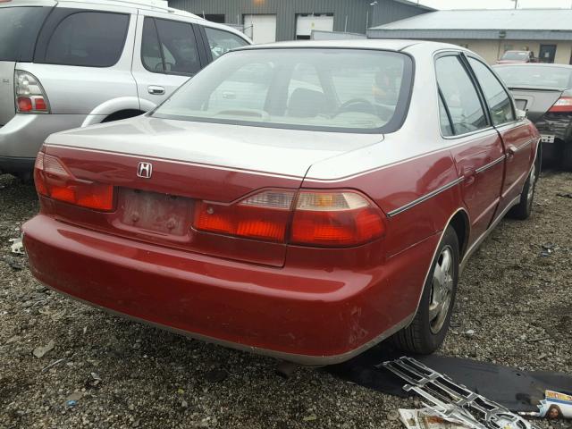 JHMCG5655XC036296 - 1999 HONDA ACCORD EX RED photo 4