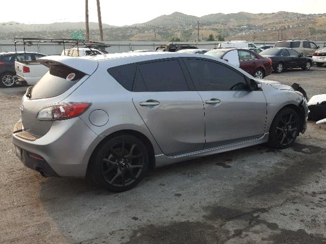 JM1BL1L41D1785214 - 2013 MAZDA SPEED 3 GRAY photo 4