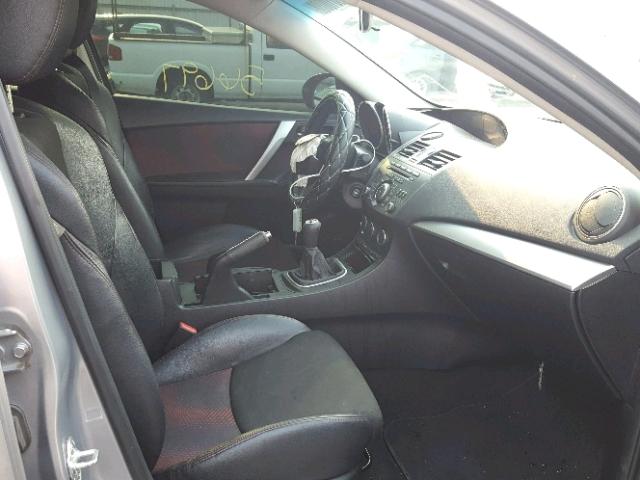 JM1BL1L41D1785214 - 2013 MAZDA SPEED 3 GRAY photo 5