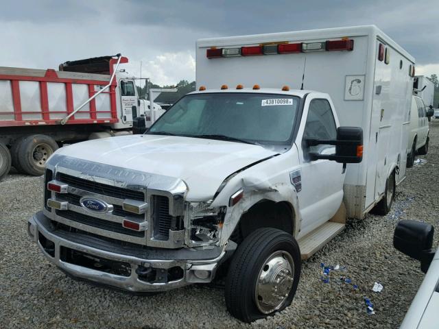 1FDXF46R88EA08836 - 2008 FORD F450 SUPER WHITE photo 2