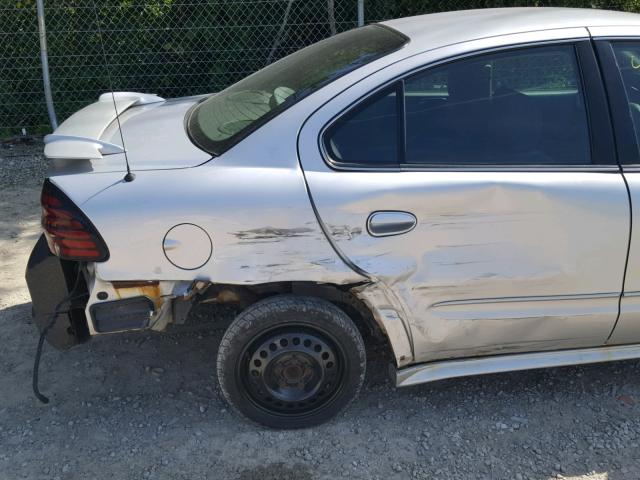 1G2NE52E65M245404 - 2005 PONTIAC GRAND AM S Gümüş foto 9