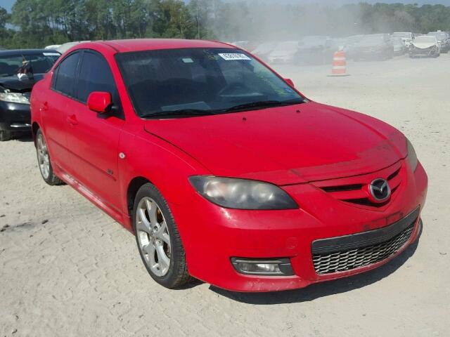 JM1BK323381840372 - 2008 MAZDA 3 S RED photo 1