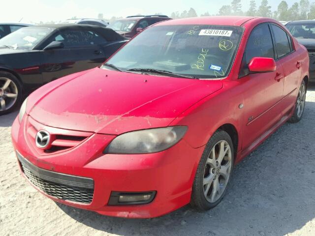 JM1BK323381840372 - 2008 MAZDA 3 S RED photo 2