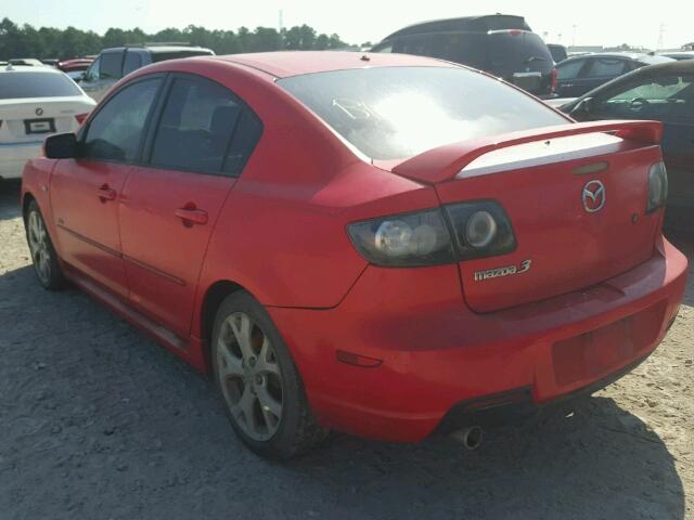 JM1BK323381840372 - 2008 MAZDA 3 S RED photo 3