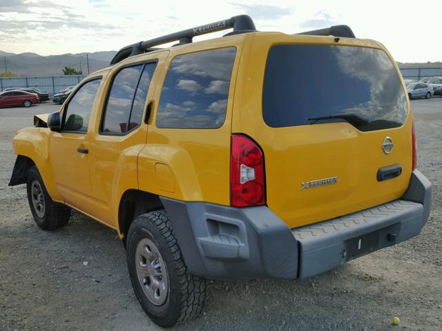 5N1AN08WX8C515544 - 2008 NISSAN XTERRA OFF YELLOW photo 3