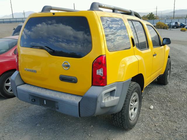 5N1AN08WX8C515544 - 2008 NISSAN XTERRA OFF YELLOW photo 4