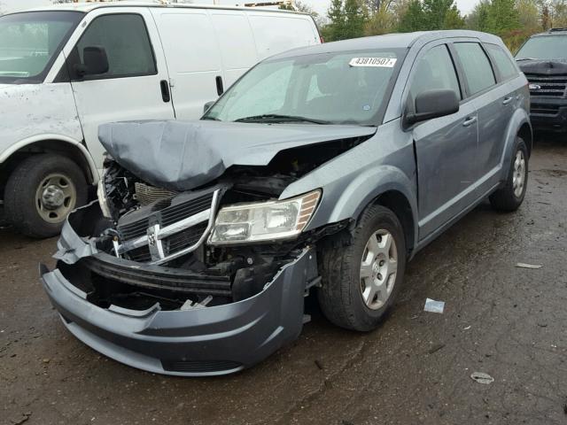 3D4GG47BX9T196492 - 2009 DODGE JOURNEY SE GRAY photo 2