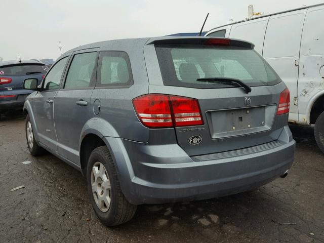 3D4GG47BX9T196492 - 2009 DODGE JOURNEY SE GRAY photo 3