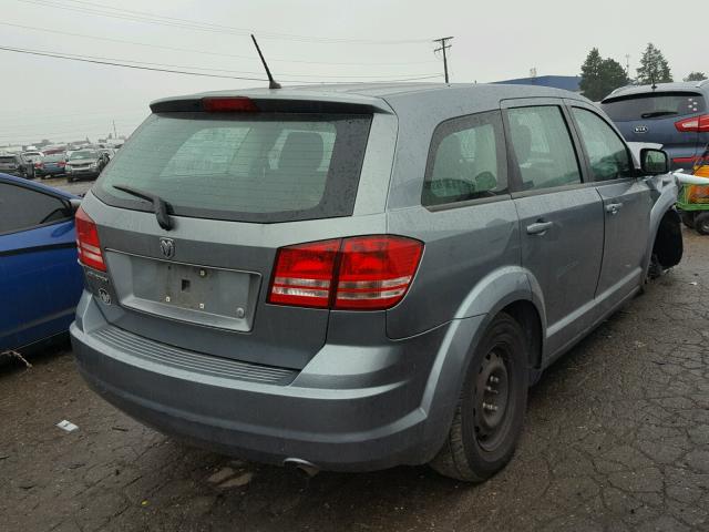 3D4GG47BX9T196492 - 2009 DODGE JOURNEY SE GRAY photo 4