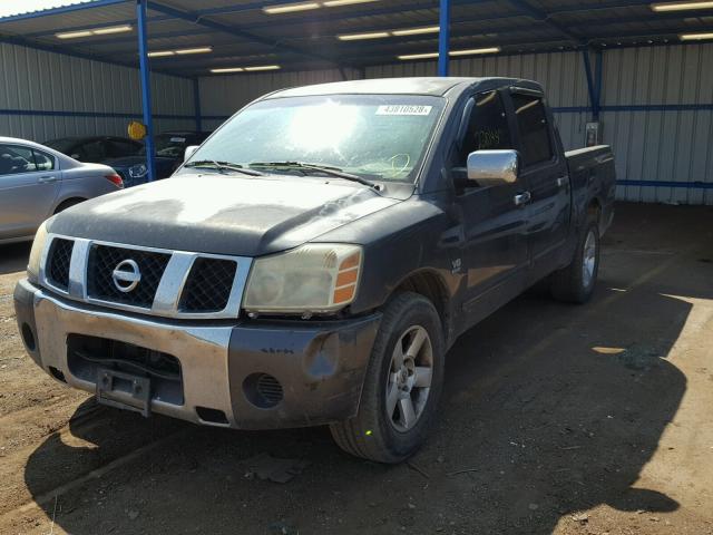 1N6AA07A04N540003 - 2004 NISSAN TITAN XE GRAY photo 2