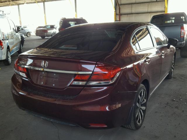 19XFB2F90FE010369 - 2015 HONDA CIVIC EXL 栗色 照片 4
