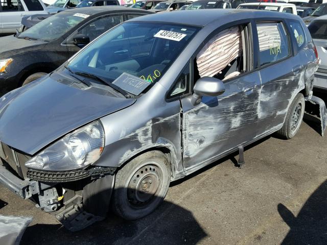 JHMGD38498S006972 - 2008 HONDA FIT SILVER photo 10