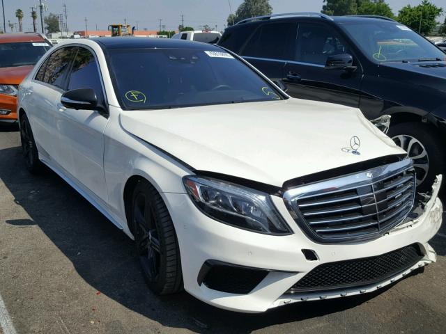 WDDUG7JB7FA203451 - 2015 MERCEDES-BENZ S 63 AMG WHITE photo 1