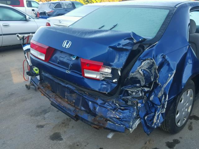 1HGCM66383A056984 - 2003 HONDA ACCORD BLUE photo 9