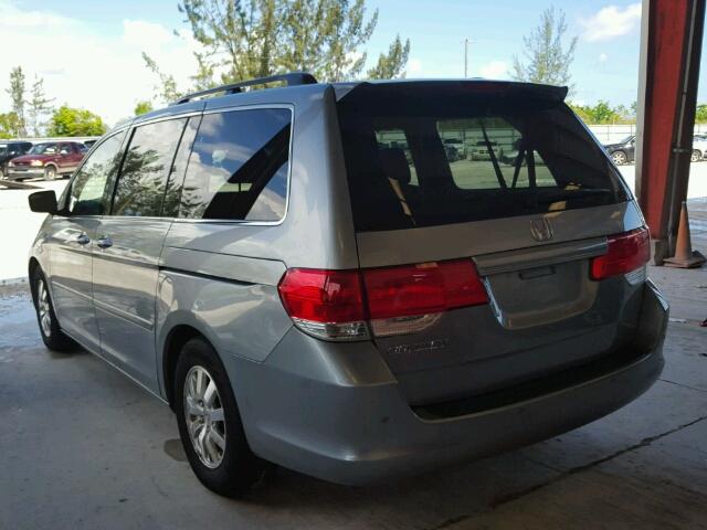 5FNRL3H42AB028330 - 2010 HONDA ODYSSEY EX GRAY photo 3