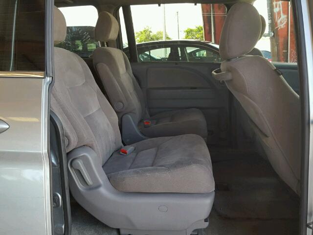 5FNRL3H42AB028330 - 2010 HONDA ODYSSEY EX GRAY photo 6