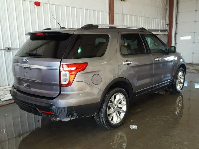 1FMHK8F82CGA80708 - 2012 FORD EXPLORER L GRAY photo 4