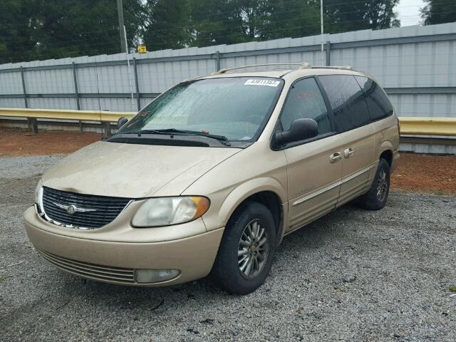 2C8GP64L91R241045 - 2001 CHRYSLER TOWN & COU Qızıl foto 2