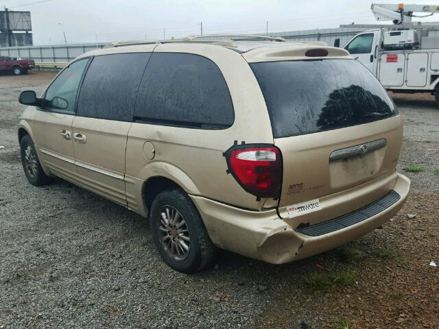 2C8GP64L91R241045 - 2001 CHRYSLER TOWN & COU Qızıl foto 3
