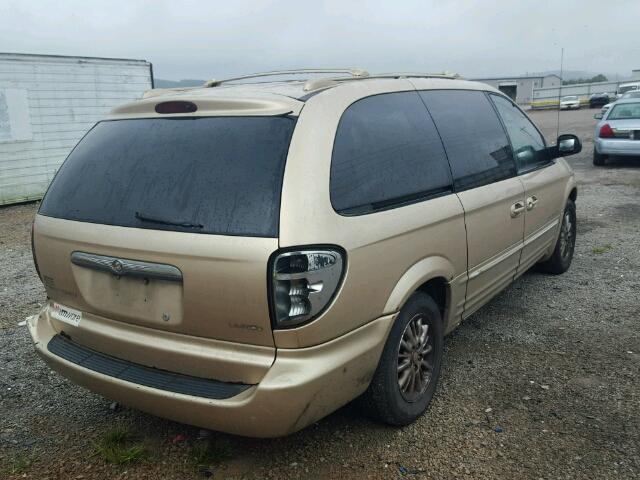 2C8GP64L91R241045 - 2001 CHRYSLER TOWN & COU Qızıl foto 4