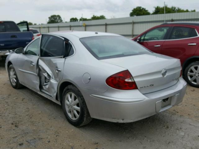 2G4WD532251265860 - 2005 BUICK LACROSSE C SILVER photo 3