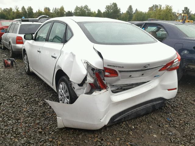 3N1AB7AP0EY280201 - 2014 NISSAN SENTRA S WHITE photo 3