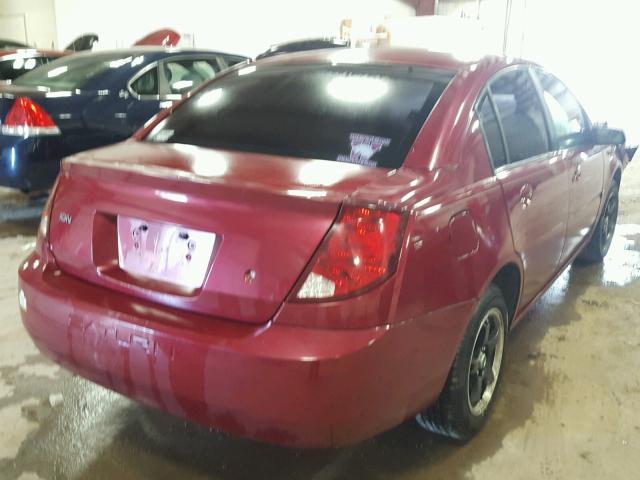 1G8AJ52F65Z138008 - 2005 SATURN ION LEVEL RED photo 4